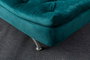 Atelier Del Sofa Sofá-Cama de 3 Plazas Verde Petróleo